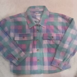O'Neill pastel plaid jacket.